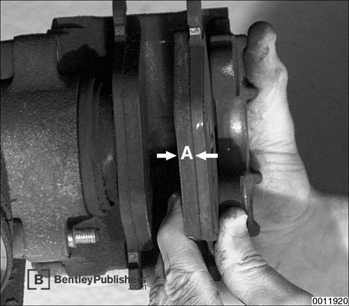 Routine maintenance procedures such as checking brake pad thickness.
020 Maintenance